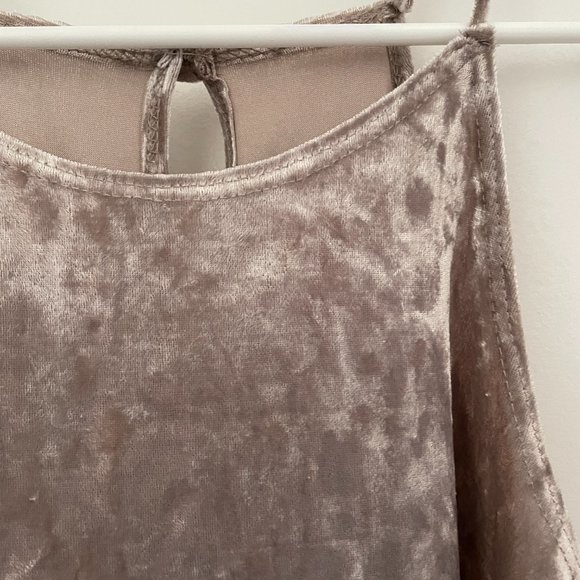 The Vanity Room Velvet Tunic Halter Dress - Picture 2 of 3